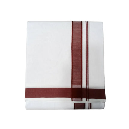 Men Pure Cotton 1 Inch Thillana Panchakacham Dhoti-9x5
