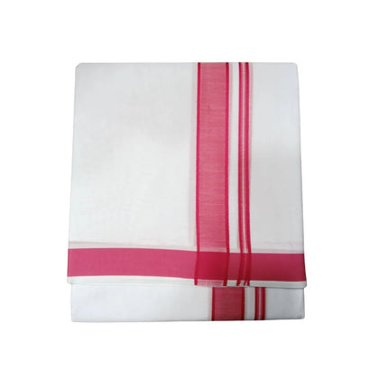 Men Pure Cotton 1 Inch Thillana Panchakacham Dhoti-9x5