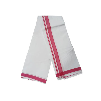 Men Pure Cotton 1 Inch Thillana Panchakacham Dhoti-9x5