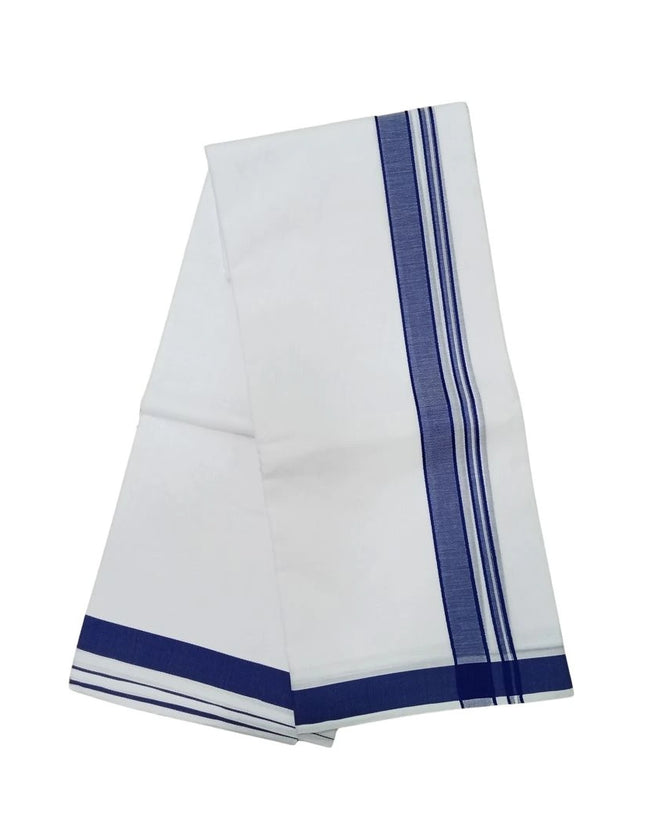 Men Pure Cotton 1 Inch Thillana Panchakacham Dhoti- 10x6