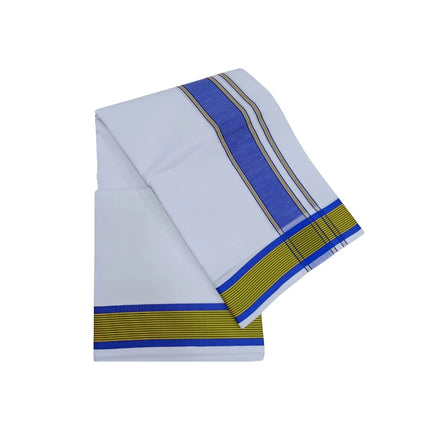 Men Pure Cotton 2INCH Fancy Panchakacham Dhoti- 10x6