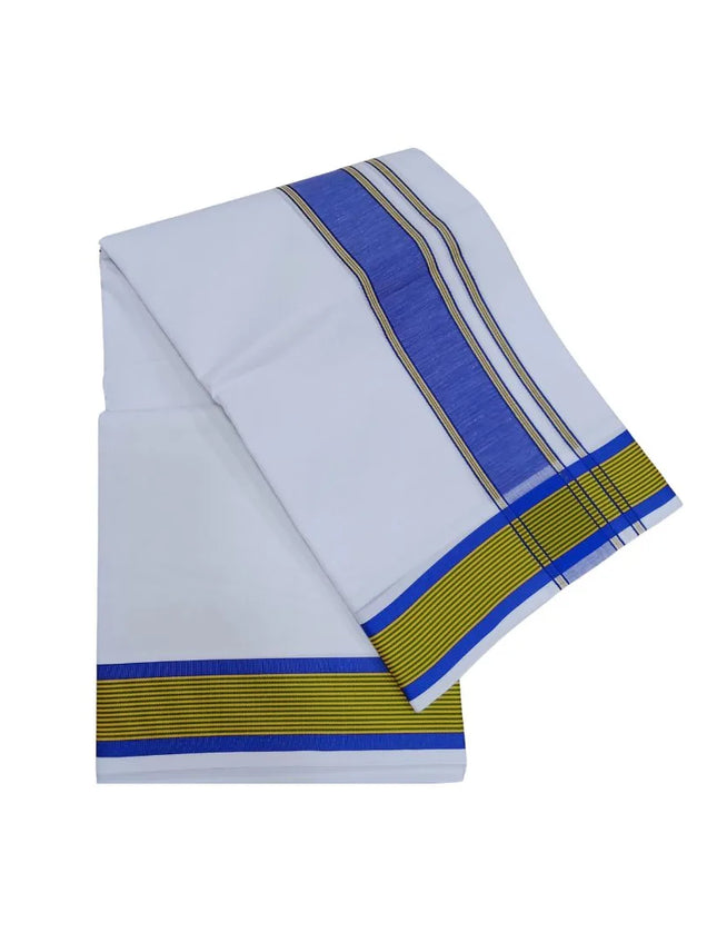 Men Pure Cotton 2INCH Fancy Panchakacham Dhoti- 10x6