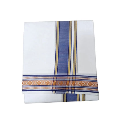 Men Pure Cotton 2 Inch Center Pet Panchakacham Dhoti-9x5