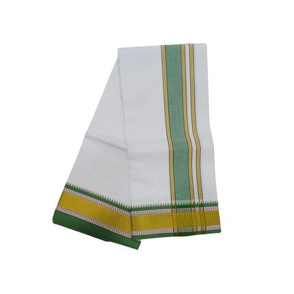 Men Pure Cotton 3 Inch New Pet Panchakacham Dhoti- 10x6