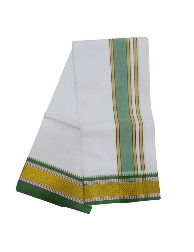 Men Pure Cotton 3 Inch New Pet Panchakacham Dhoti- 10x6