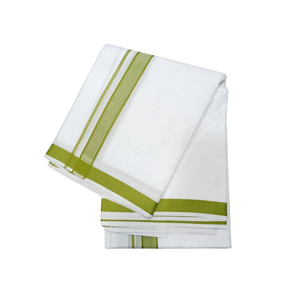 Men Pure Cotton D-120 Chakaravarthy Panchakacham Dhoti- 10x6