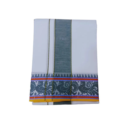 Men Pure Cotton D144 Majestic Fancy Panchakacham Dhoti-9x5