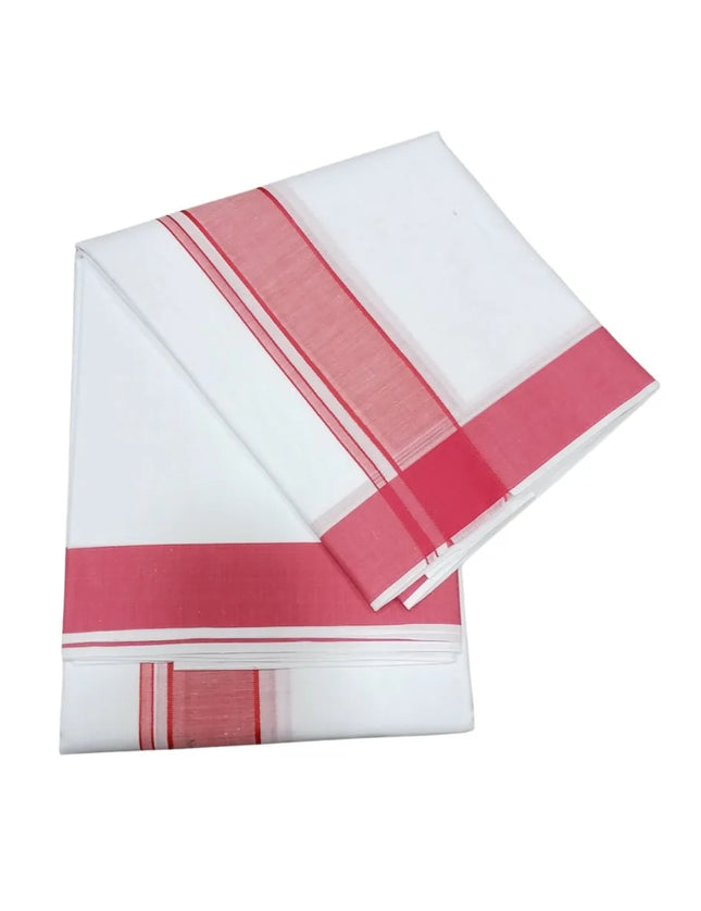 Men Pure Cotton D65 Fancy Seer Panchakacham Dhoti-9x5