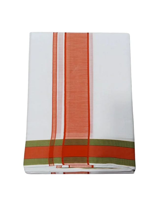 Men Pure Cotton D65 Fancy Seer Panchakacham Dhoti- 10x6