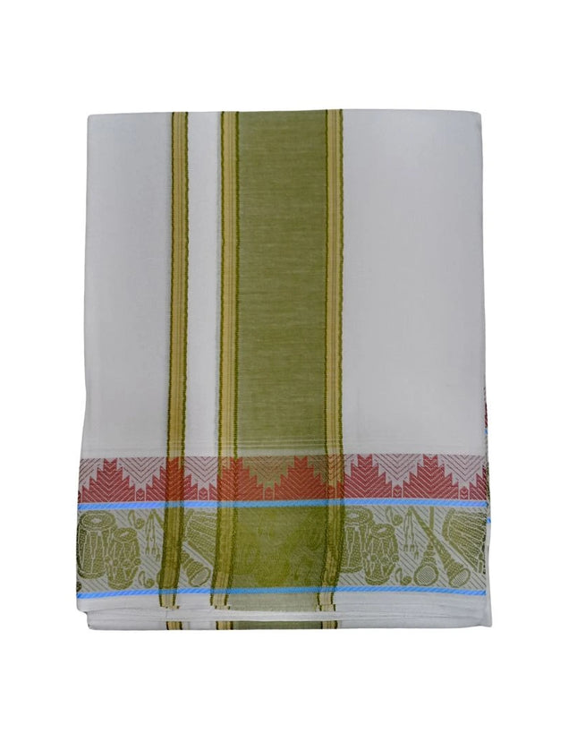 Men Pure Cotton D88 Group Panchakacham Dhoti- 10x6