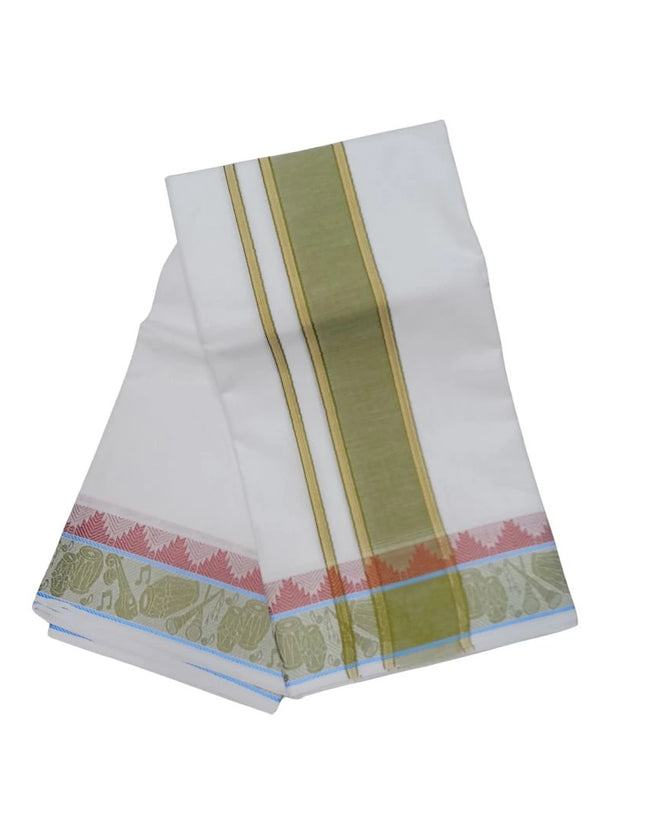 Men Pure Cotton D88 Group Panchakacham Dhoti- 10x6