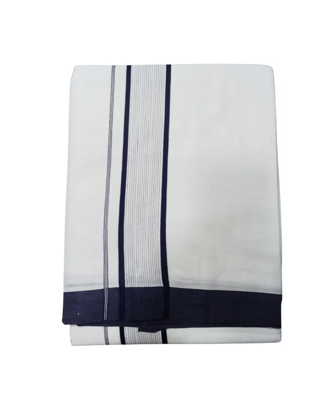 Men Pure Cotton Jari Mundi Panchakacham Dhoti-9x5