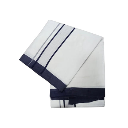 Men Pure Cotton Jari Mundi Panchakacham Dhoti-9x5