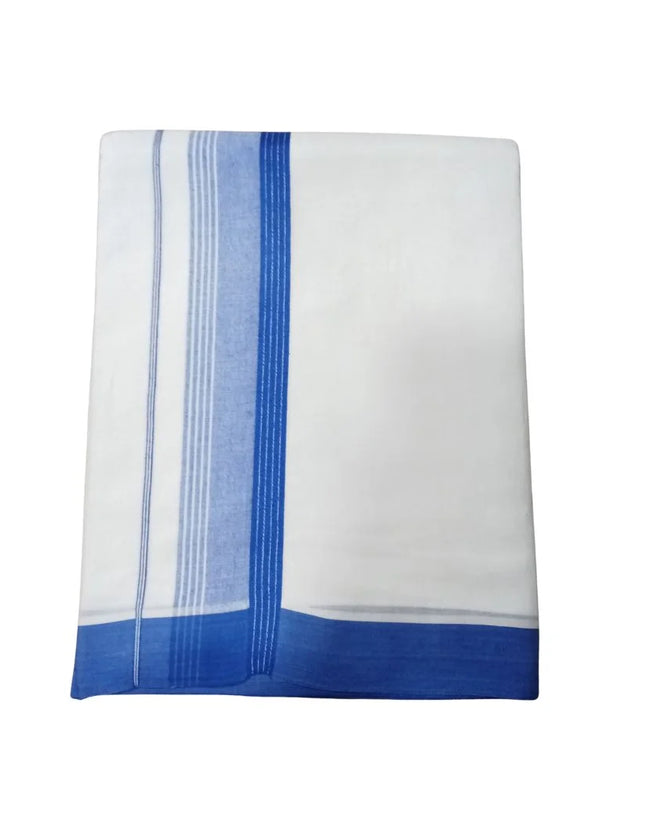 Men Pure Cotton Jari Mundi Panchakacham Dhoti-9x5