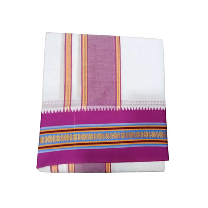 Men Pure Cotton Nagpuri Panchakacham Dhoti -9x5