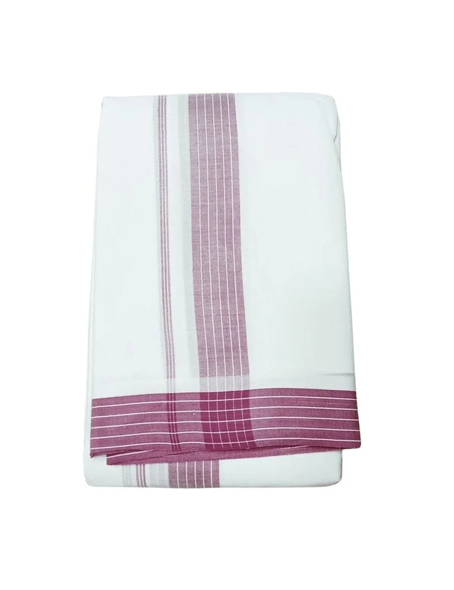 Men Pure Cotton Super Nice Seer Panchakacham Dhoti-9x5