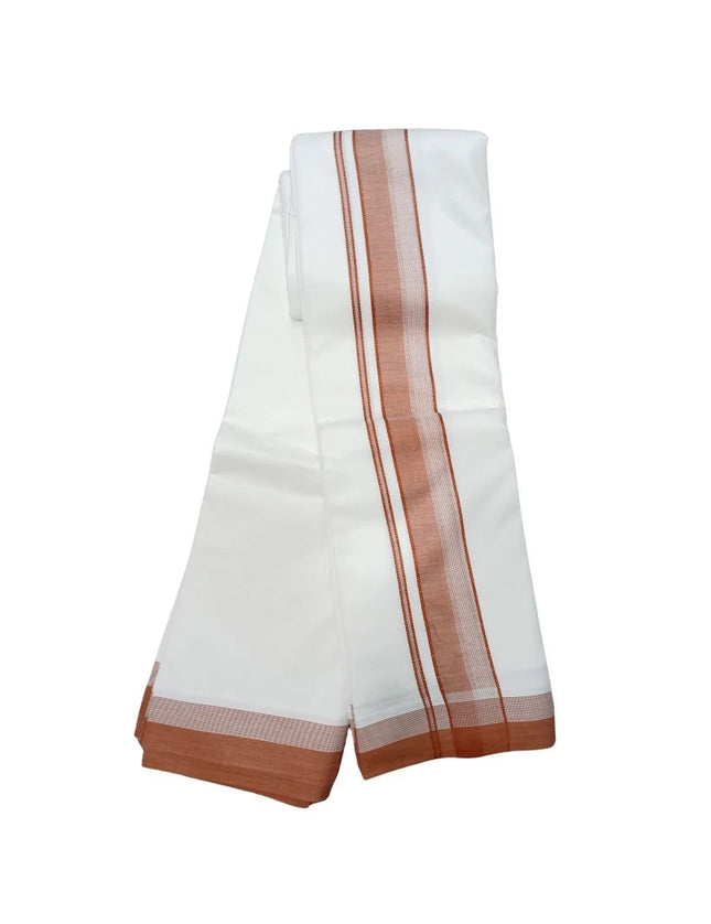 Men Pure Cotton Super Nice Seer Panchakacham Dhoti-9x5