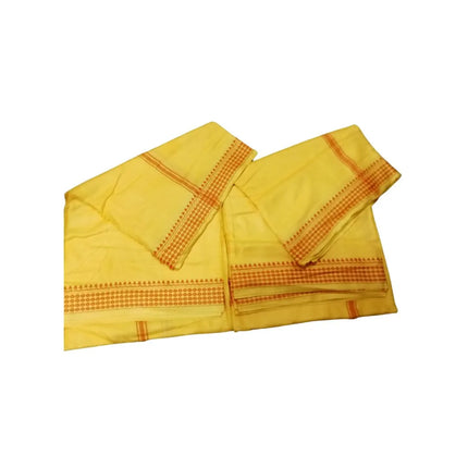 Men Staple Tanda Panchakacham -Thread Border Dhoti -  9X5