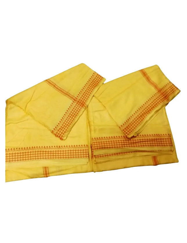 Men Staple Tanda Panchakacham -Thread Border Dhoti -  9X5