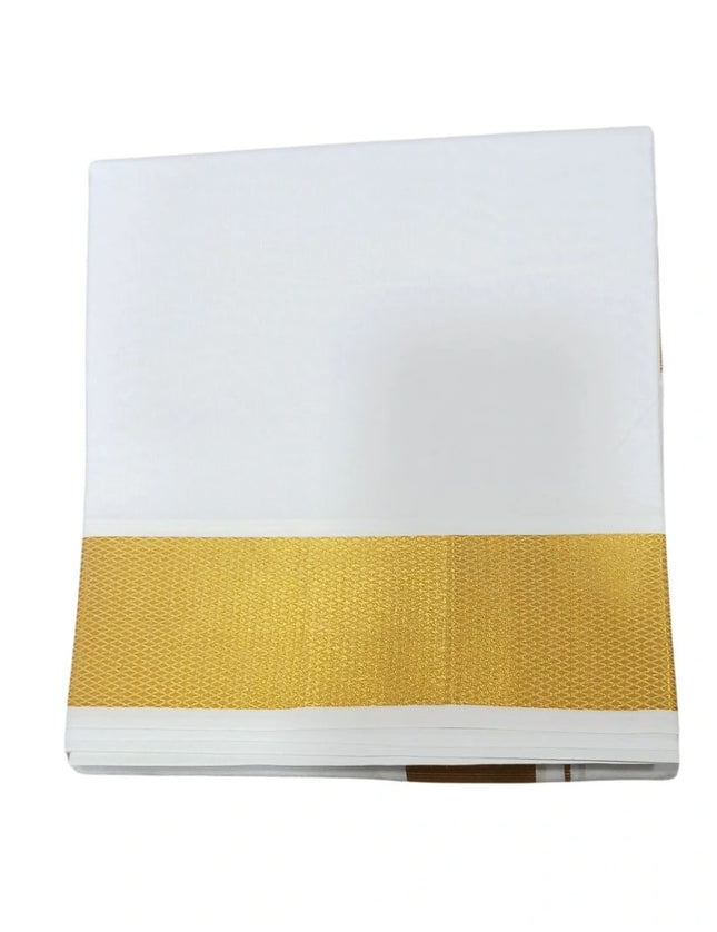 Men's cotton Jarikattu double dhoti