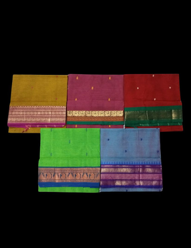 Negamum Fancy Butta Cotton 6 yards Sarees