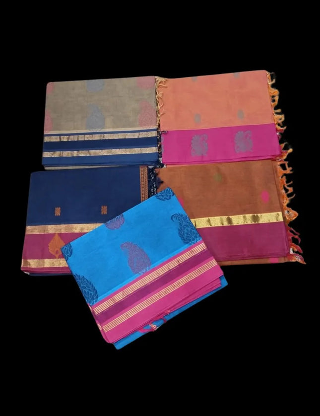 Negamum Rich Pallu Cotton 6 yards Sarees