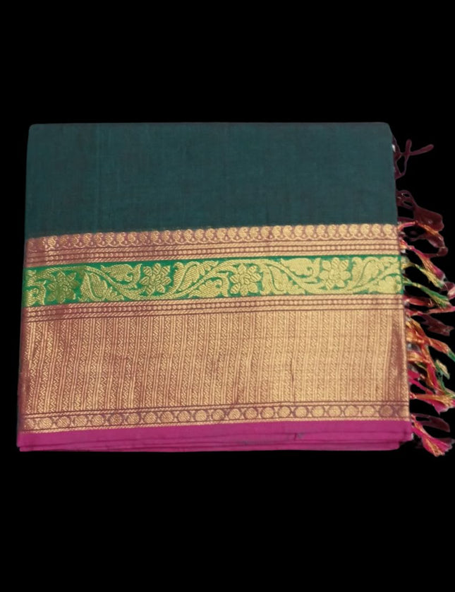 Negamum Fancy Border Cotton 6 yards Sarees