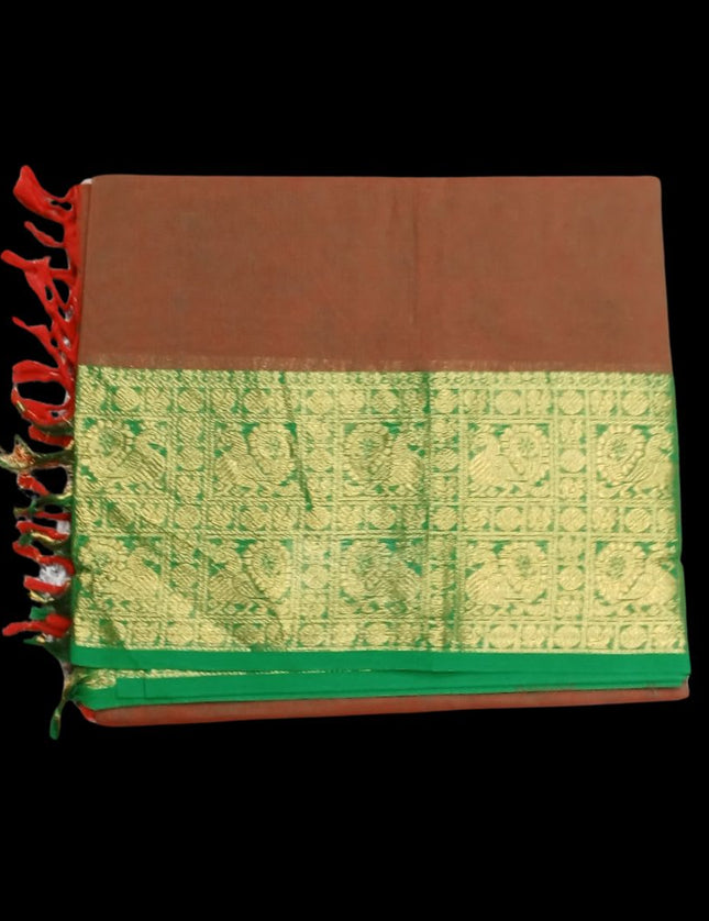 Negamum Fancy Border Cotton 6 yards Sarees