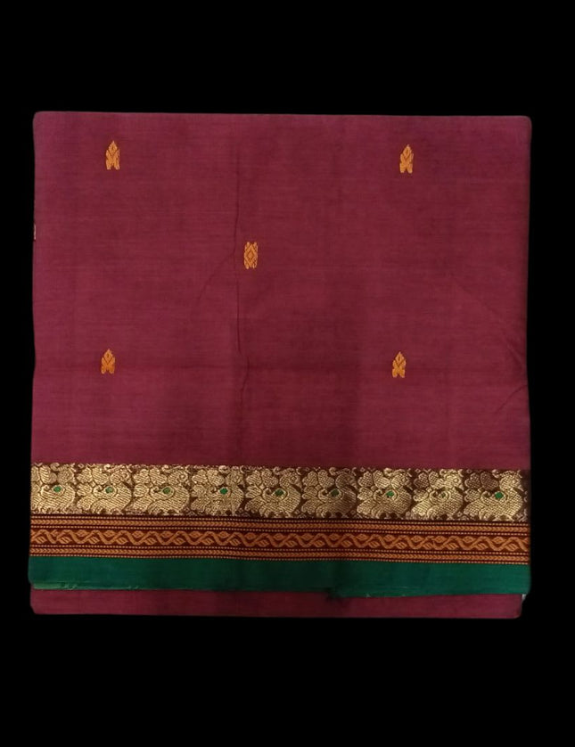 Negamum Fancy Butta Cotton 6 yards Sarees