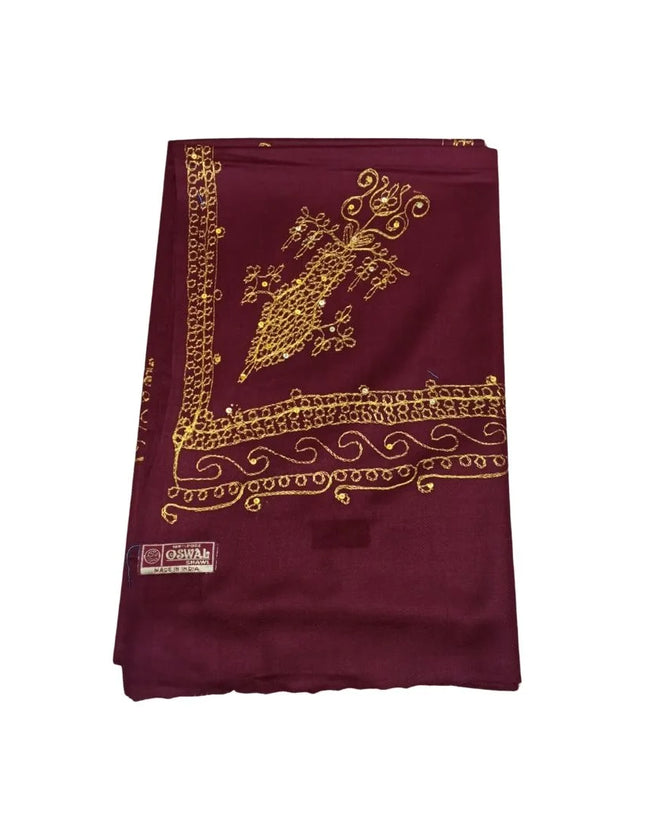 Pandit Shawls With Embroidery - D No. 612