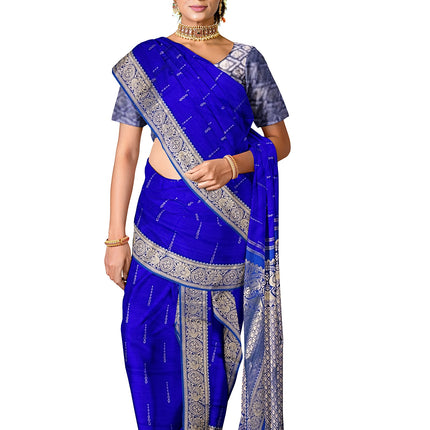 Pure Kanchipuram Silk 9 Yards Madisar Saree - Elegant Small Border & Rich Pallu
