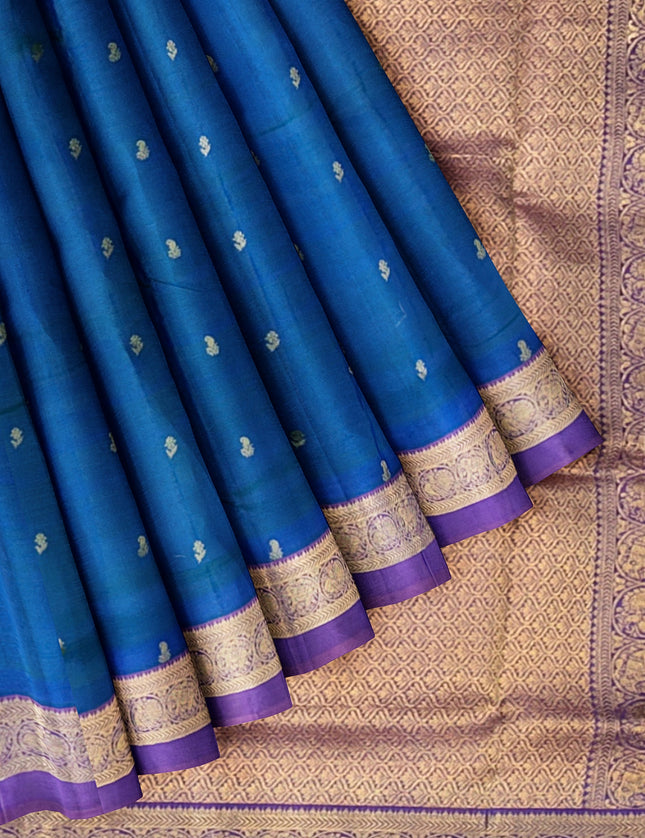 Pure Kanchipuram Silk 9 Yards Madisar Saree - Elegant Small Border & Rich Pallu