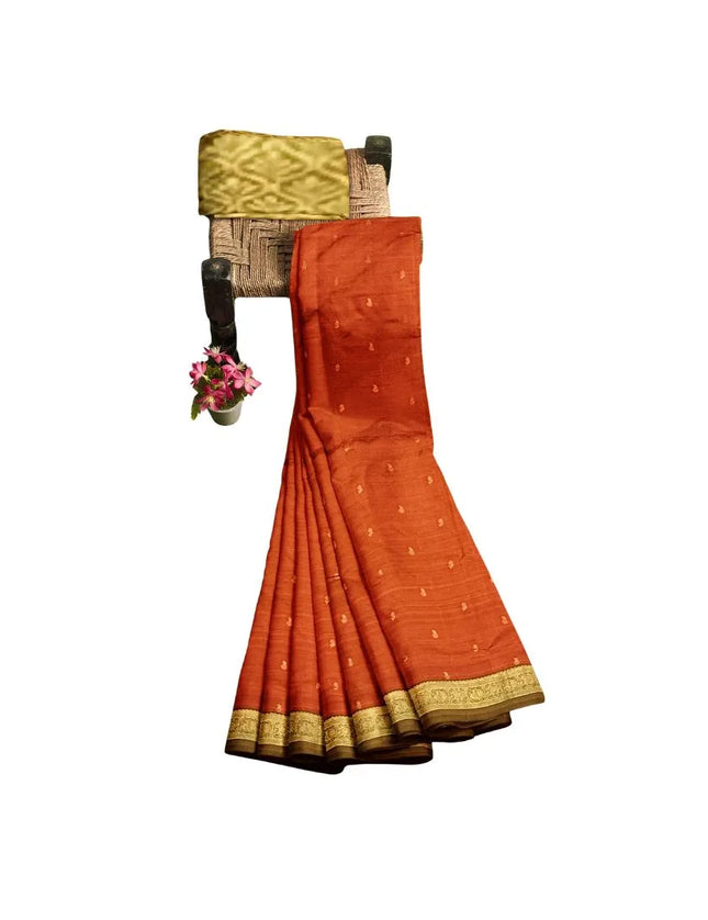 Pure Kanchipuram Silk 9 Yards Madisar Saree - Elegant Small Border & Rich Pallu