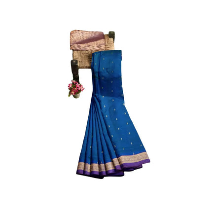 Pure Kanchipuram Silk 9 Yards Madisar Saree - Elegant Small Border & Rich Pallu