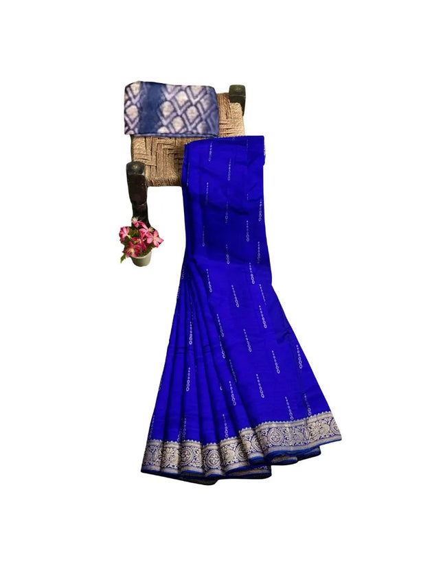 Pure Kanchipuram Silk 9 Yards Madisar Saree - Elegant Small Border & Rich Pallu