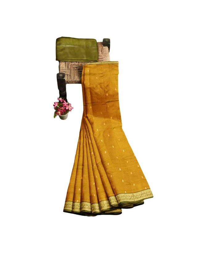 Pure Kanchipuram Silk 9 Yards Madisar Saree - Elegant Small Border & Rich Pallu
