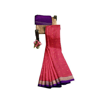Pure Kanchipuram Silk 9 Yards Madisar Saree - Elegant Small Border & Rich Pallu