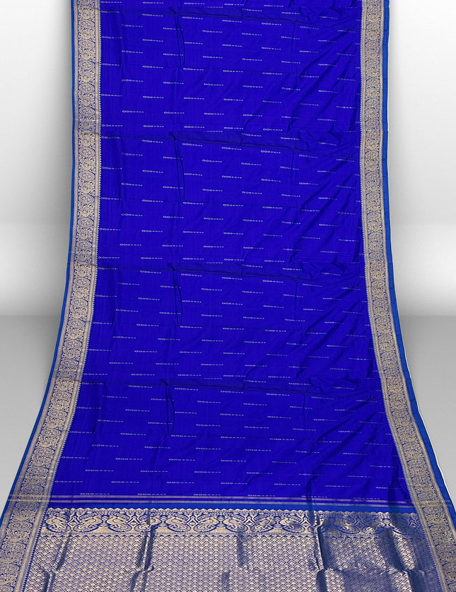 Pure Kanchipuram Silk 9 Yards Madisar Saree - Elegant Small Border & Rich Pallu