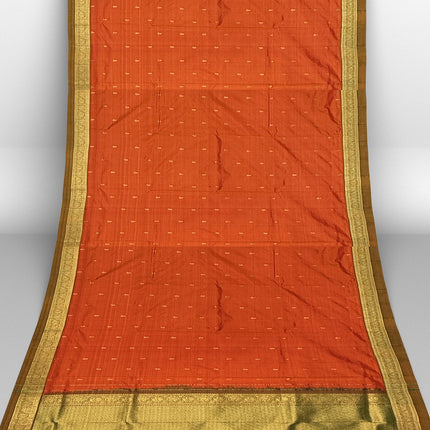 Pure Kanchipuram Silk 9 Yards Madisar Saree - Elegant Small Border & Rich Pallu