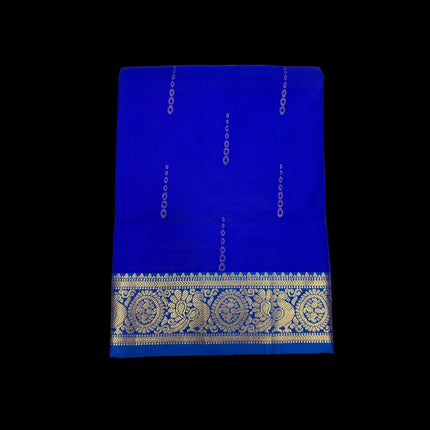 Pure Kanchipuram Silk 9 Yards Madisar Saree - Elegant Small Border & Rich Pallu