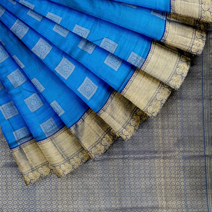 Pure Kanchipuram Silk 9 Yards Madisar Saree - Traditional Big Border & Rich Pallu