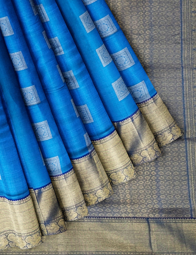 Pure Kanchipuram Silk 9 Yards Madisar Saree - Traditional Big Border & Rich Pallu