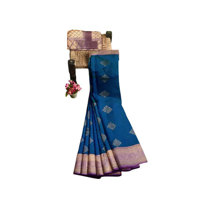 Pure Kanchipuram Silk 9 Yards Madisar Saree - Traditional Big Border & Rich Pallu
