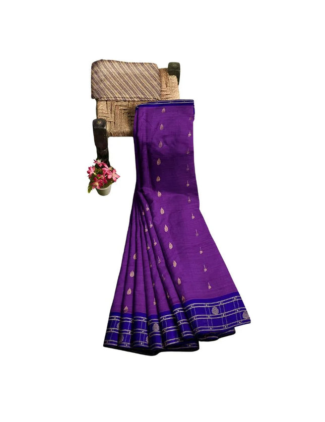 Pure Kanchipuram Silk 9 Yards Madisar Saree - Traditional Big Border & Rich Pallu