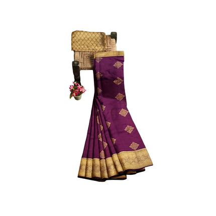 Pure Kanchipuram Silk 9 Yards Madisar Saree - Traditional Big Border & Rich Pallu