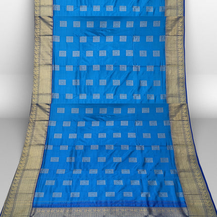 Pure Kanchipuram Silk 9 Yards Madisar Saree - Traditional Big Border & Rich Pallu