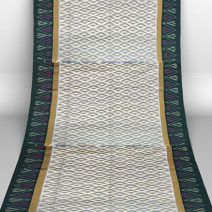 Pure Pochampally Silk Saree 6 Yards with Traditional Ikat Design