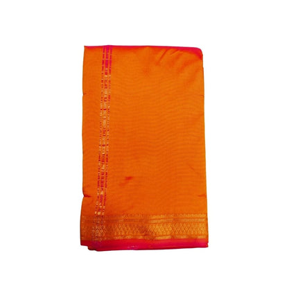 Soft Silk Usha Border Dhoti With Angavastram-3M+2M