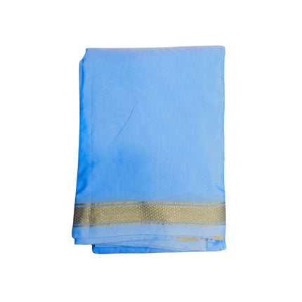 Soft Silk Usha Border Dhoti With Angavastram-3M+2M