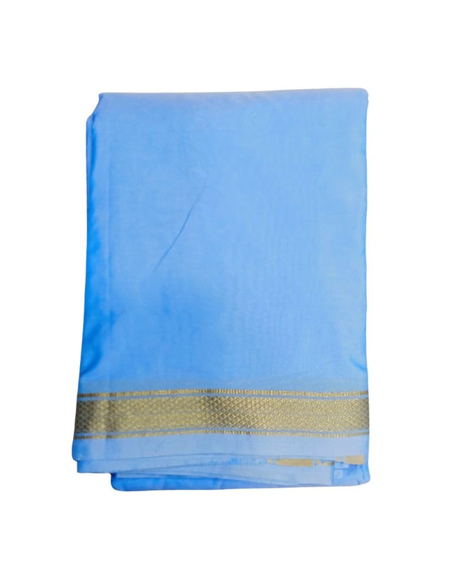 Soft Silk Usha Border Dhoti With Angavastram-3M+2M